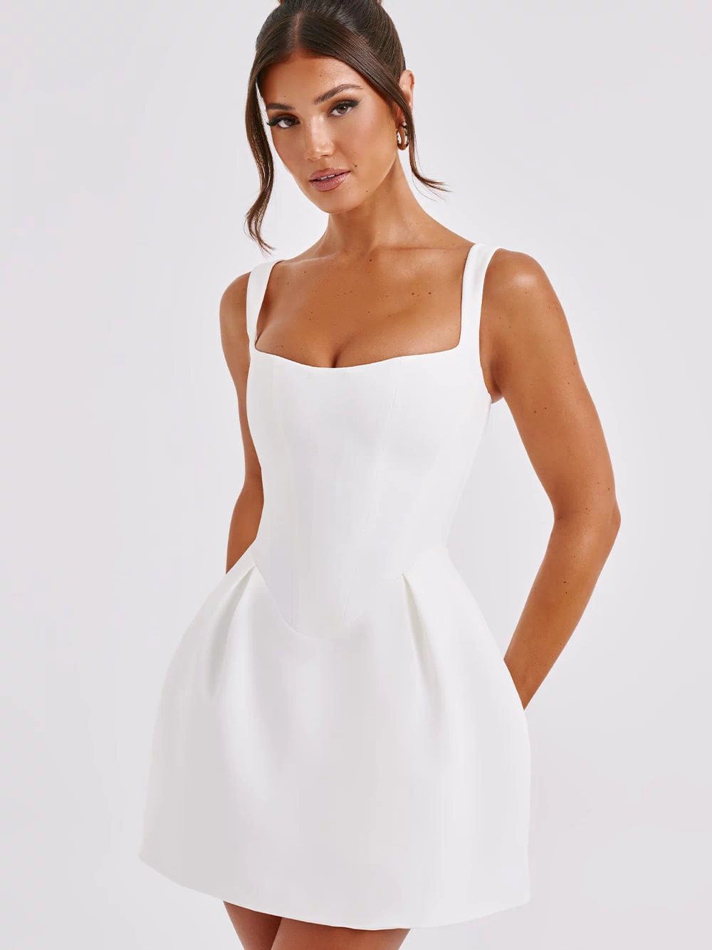Janiyah Mini Dress - Ivory Dress Babyboo Fashion Premium Exclusive Design