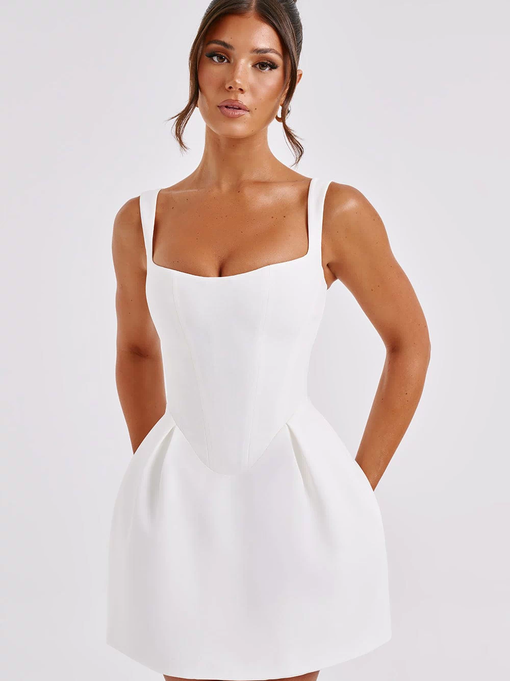Janiyah Mini Dress - Ivory Dress Babyboo Fashion Premium Exclusive Design