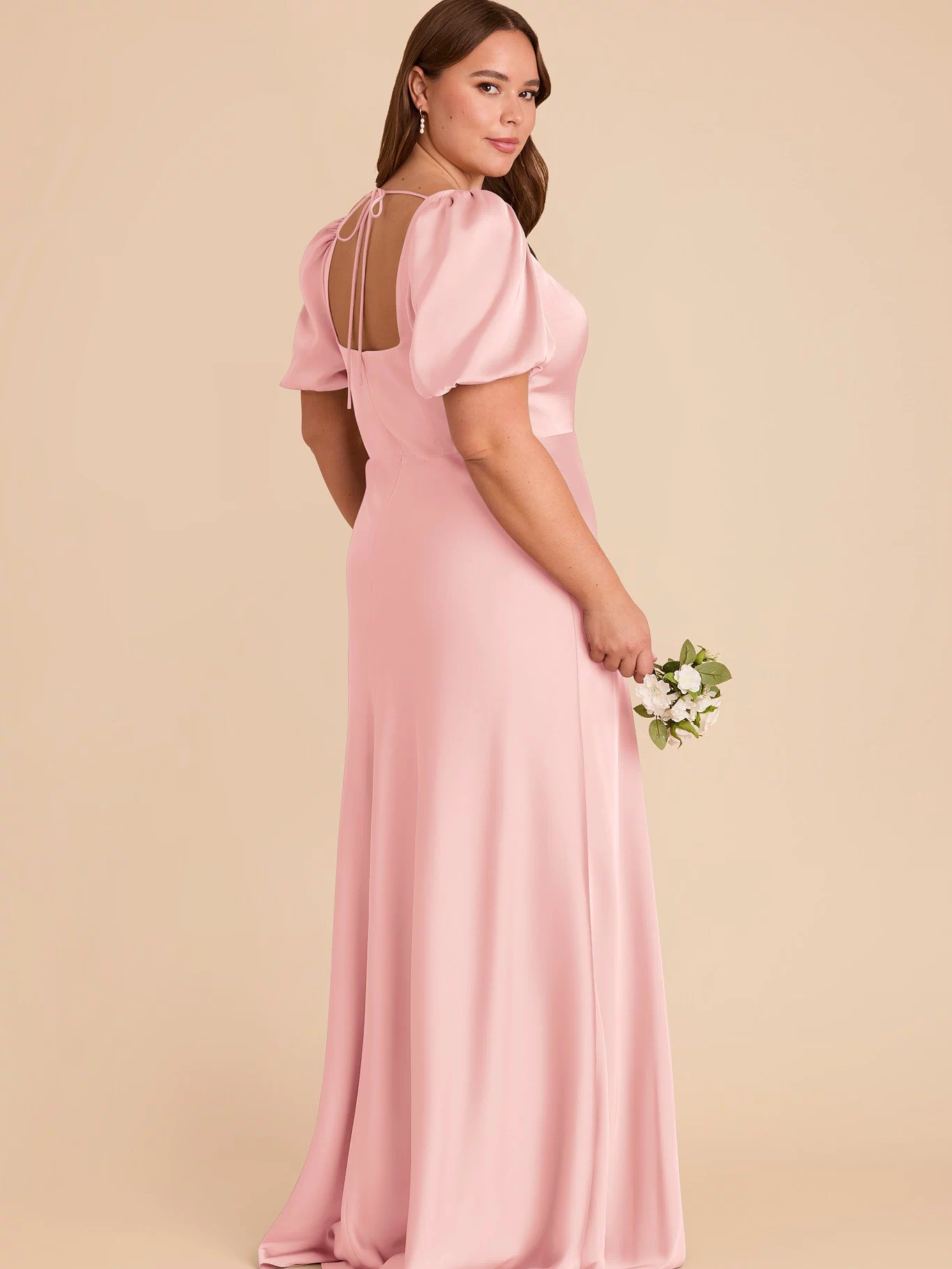 Judy Matte Satin Dress - Fondant Pink 3X / FONDANT PINK / Rush Production