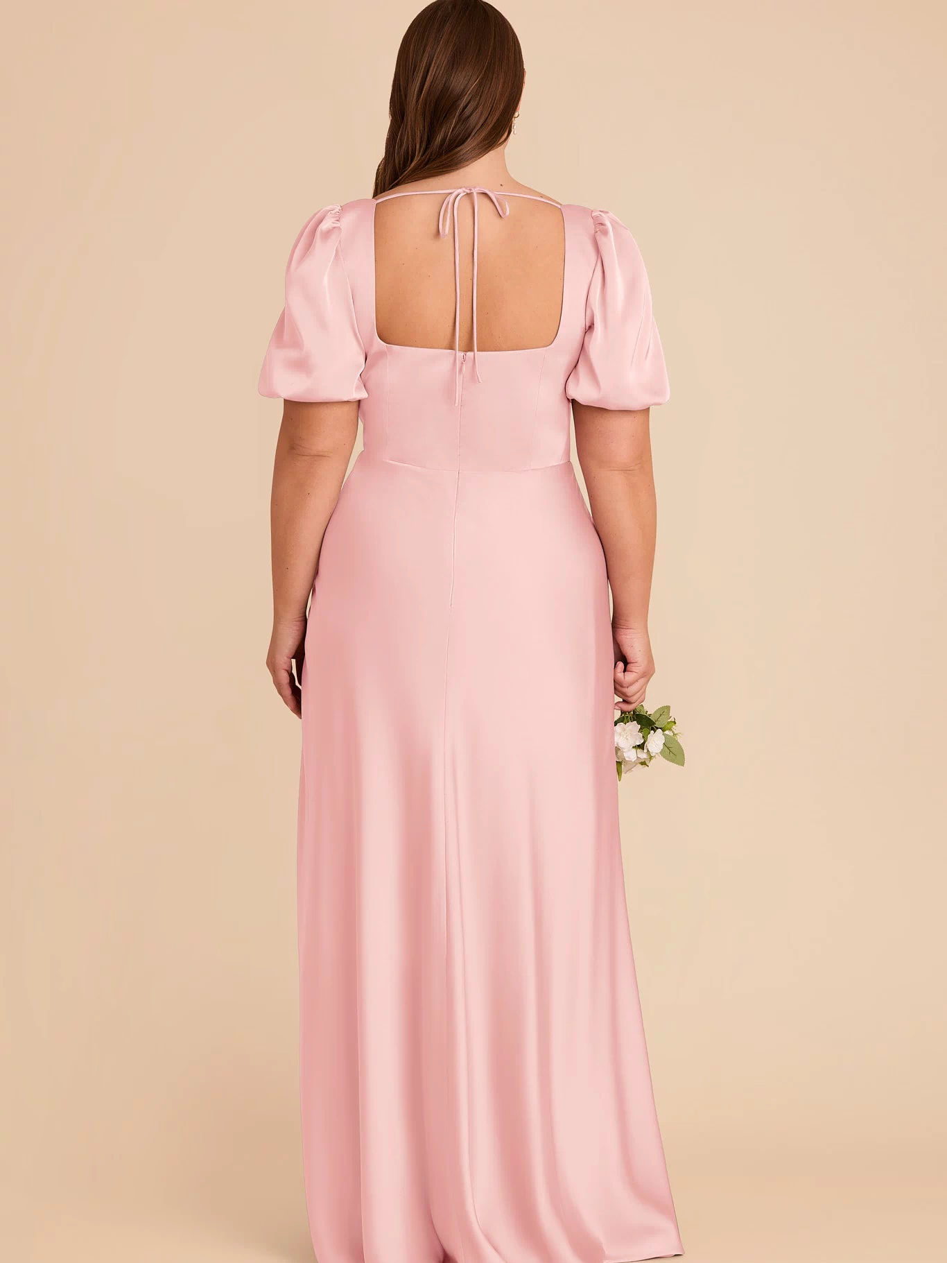 Judy Matte Satin Dress - Fondant Pink 3X / FONDANT PINK / Rush Production