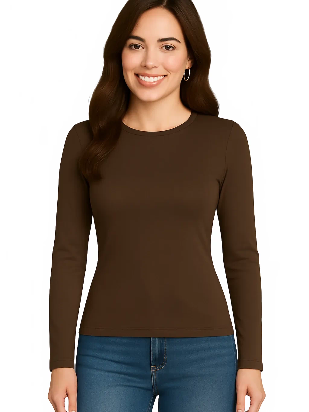 Juliet Jewel Neck Long Sleeve Top — JudyP Apparel