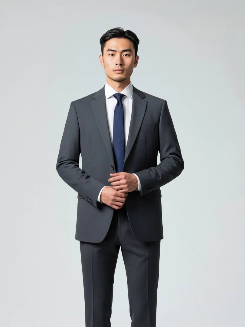 Mens Charcoal Suit