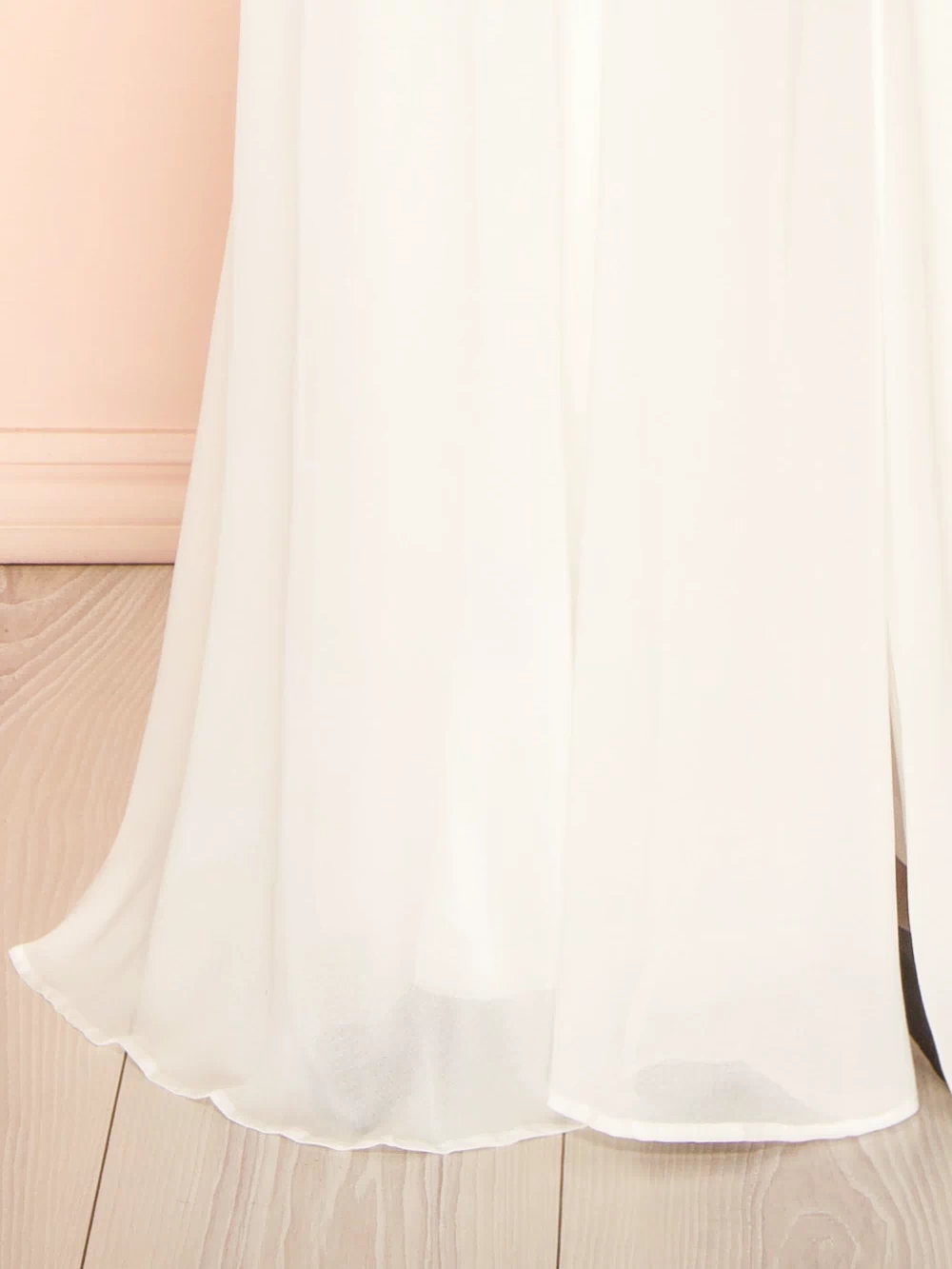 Khiara White A-Line Maxi Dress with Lace | Boudoir 1861 bottom
