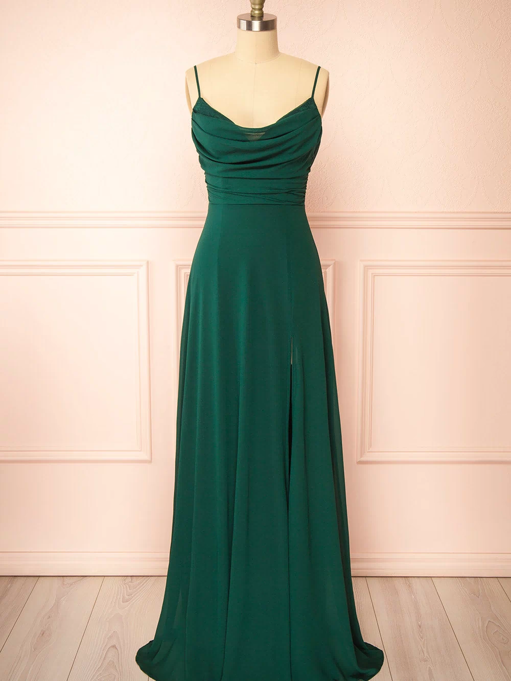 Kieran Green | A-Line Maxi Dress with Lace