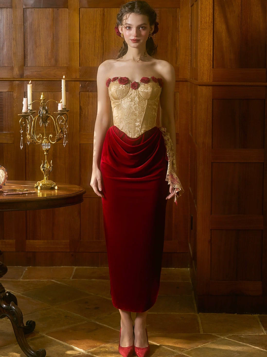 Wild Rosa in Spain Corset Dress