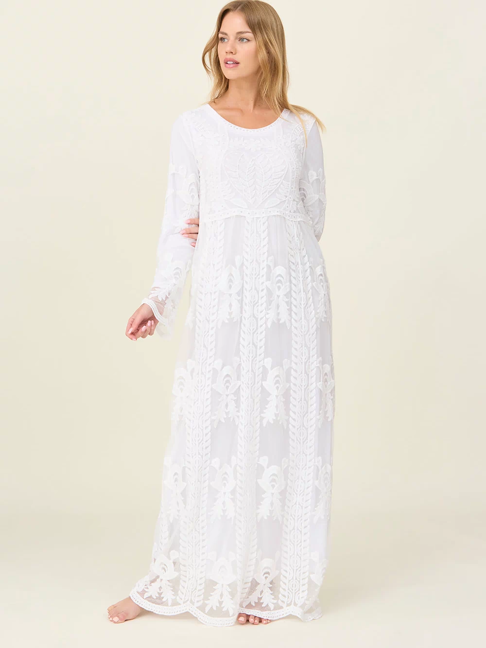Lacie White Temple / Simple Wedding Dress REGULAR AND PETITE SIZING