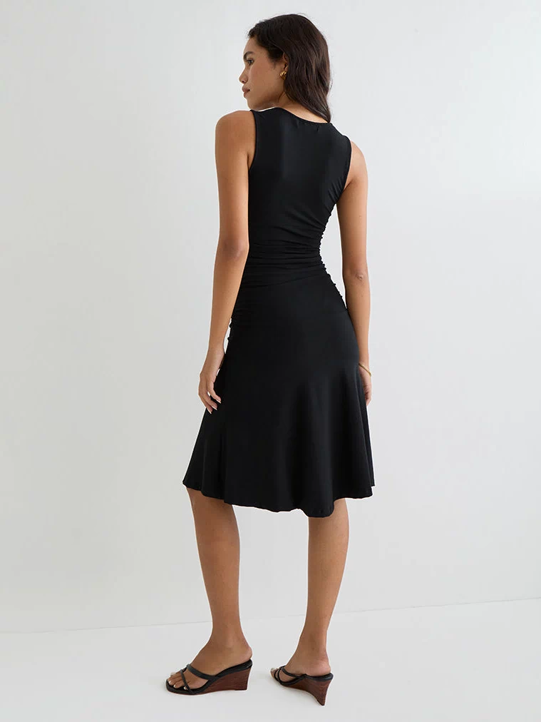 Image of Laluma Midi Dress in Black