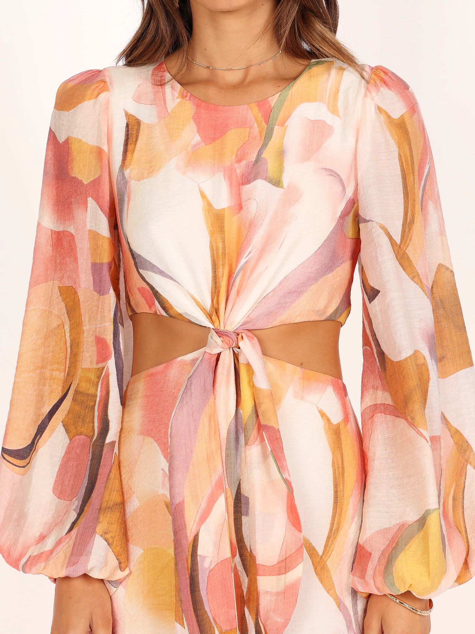 Petal and Pup USA DRESSES Laquin Long Sleeve Maxi Dress - Pink