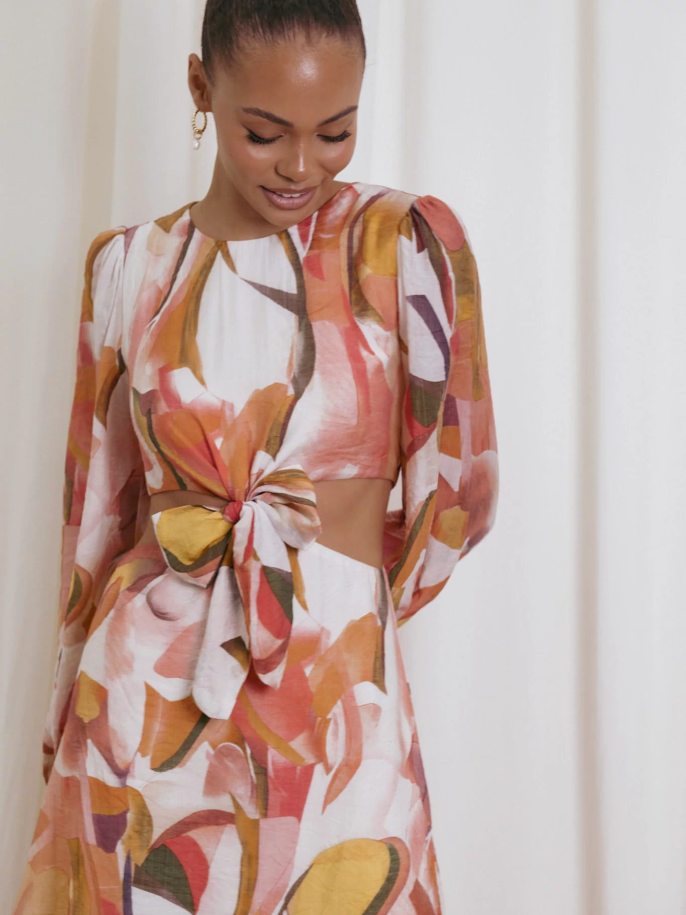 Petal and Pup USA DRESSES Laquin Long Sleeve Maxi Dress - Pink