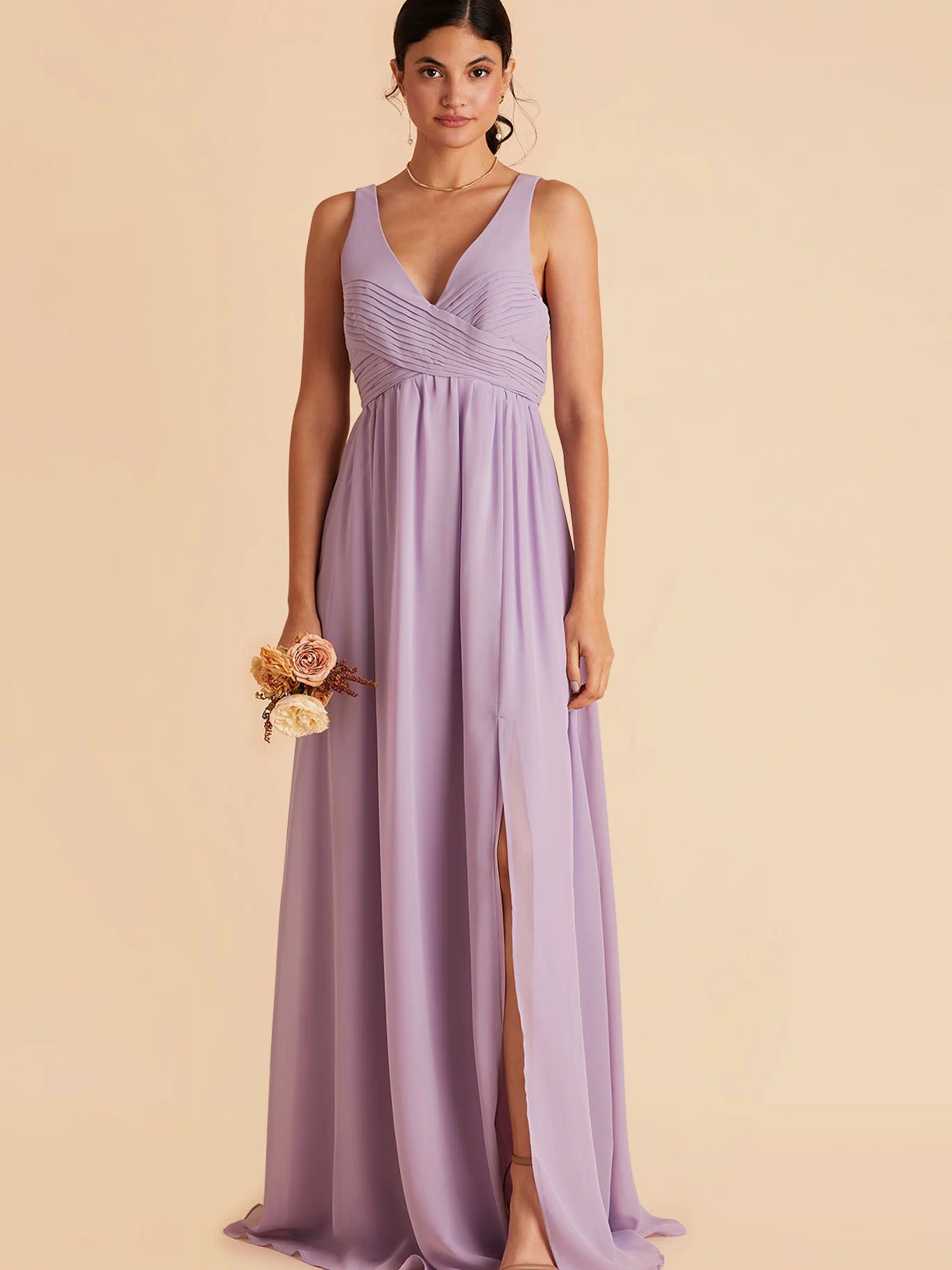 Laurie Chiffon Dress - Lavender