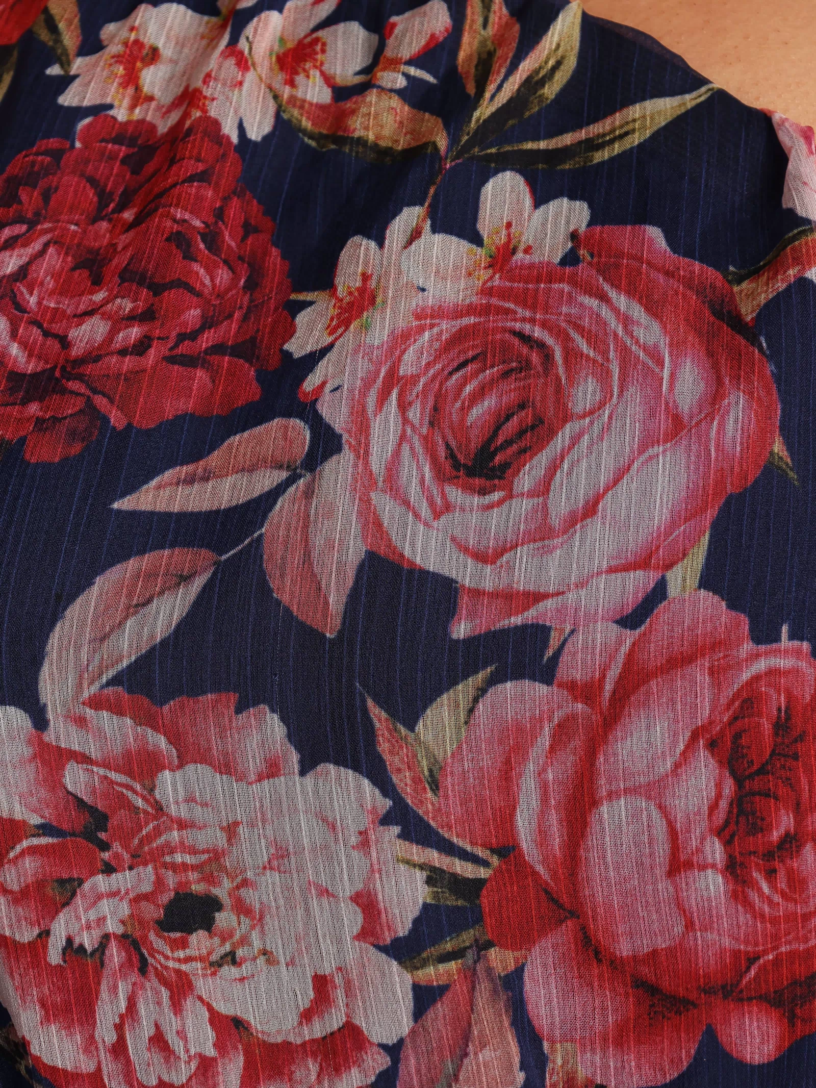 Petal and Pup USA DRESSES Layley One Shoulder Maxi Dress - Navy Floral