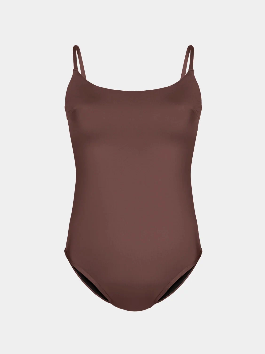 | Leakproof Classic One Piece Swimsuit shown front-facing against a light gray background | Espresso