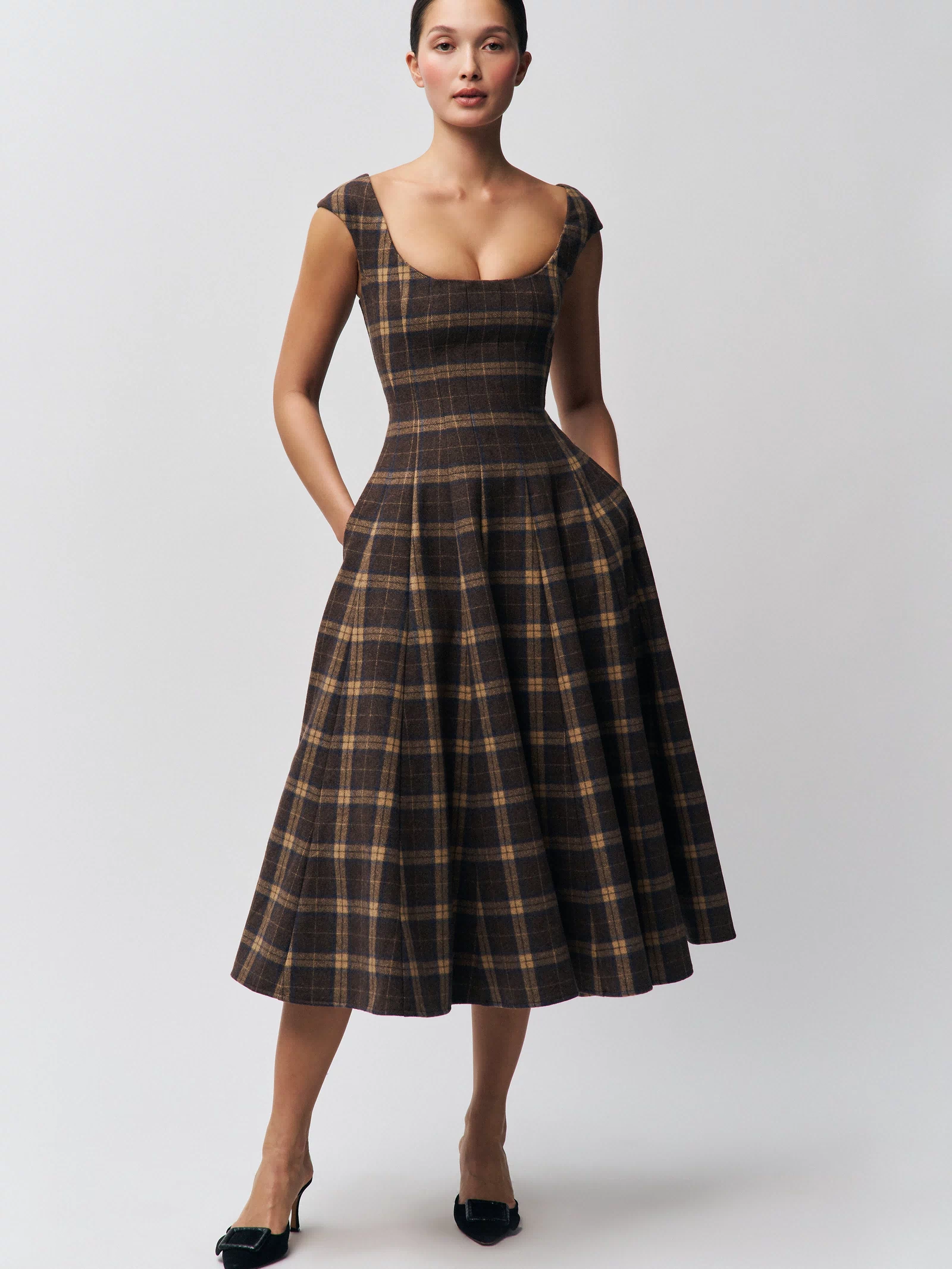Leila Tartan Dress