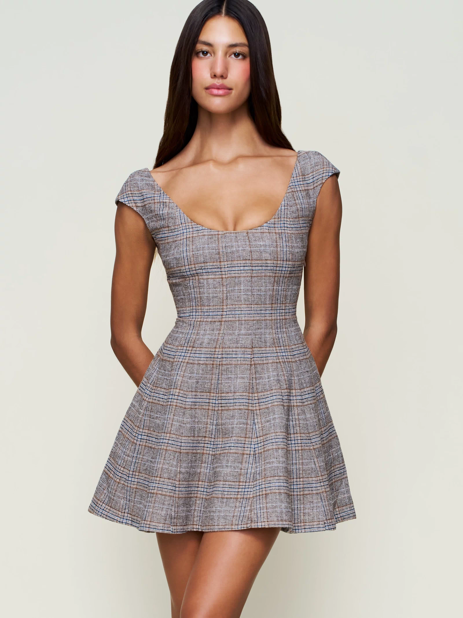Leila Tartan Mini Dress