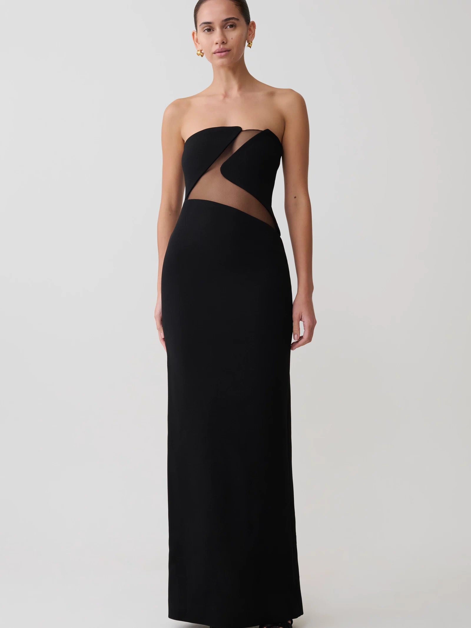 Lianne Strapless Maxi Dress - Black