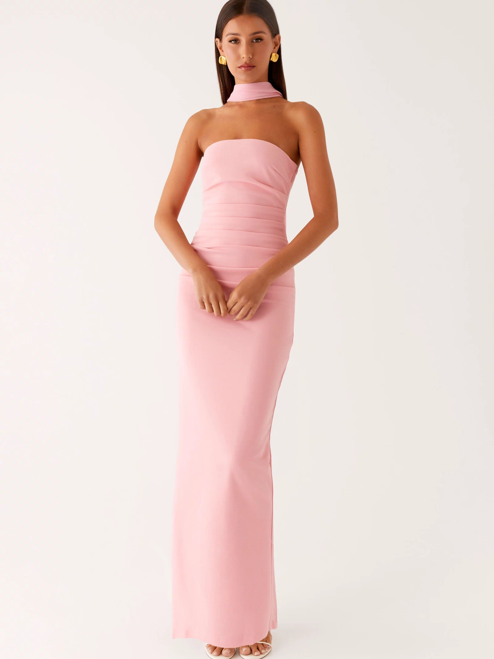 Libra Maxi Dress - Pink