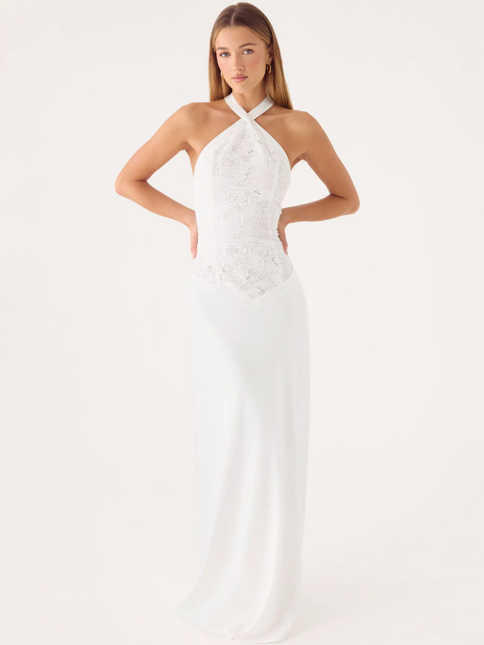 Lilas Maxi Dress - White