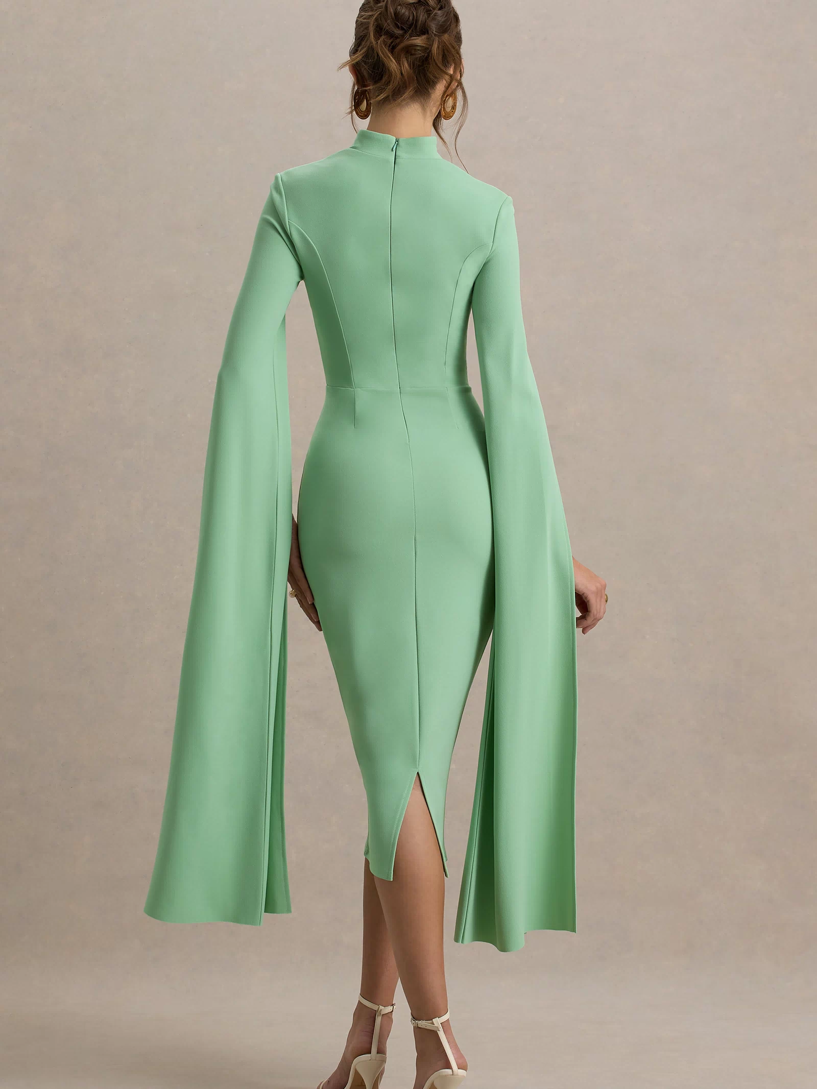 HR_CL135274351 - Linden Light Green Bodycon Cape-Sleeve Midi Dress1.jpg