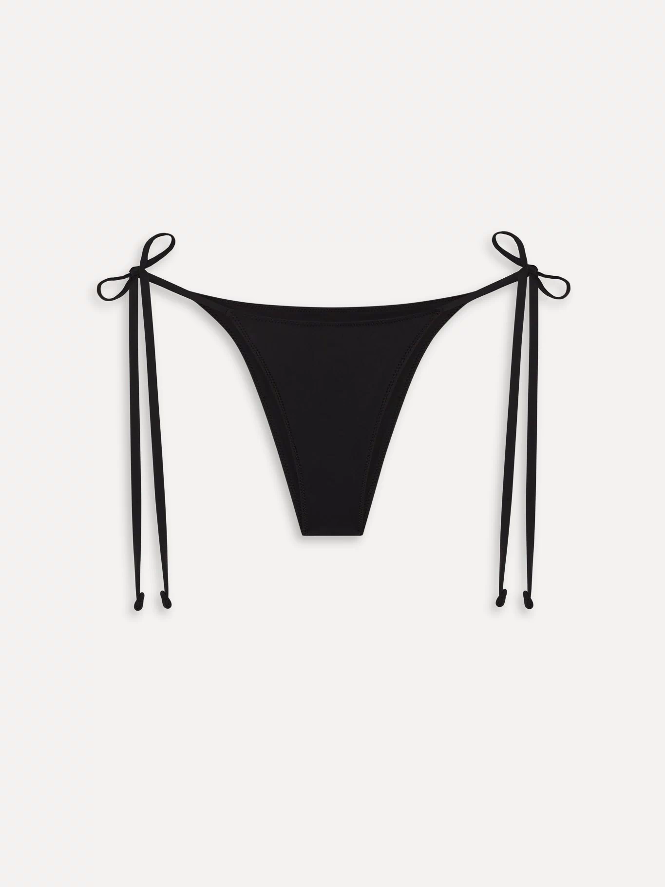 Mackenzie Cheeky String Bikini Bottom - Black