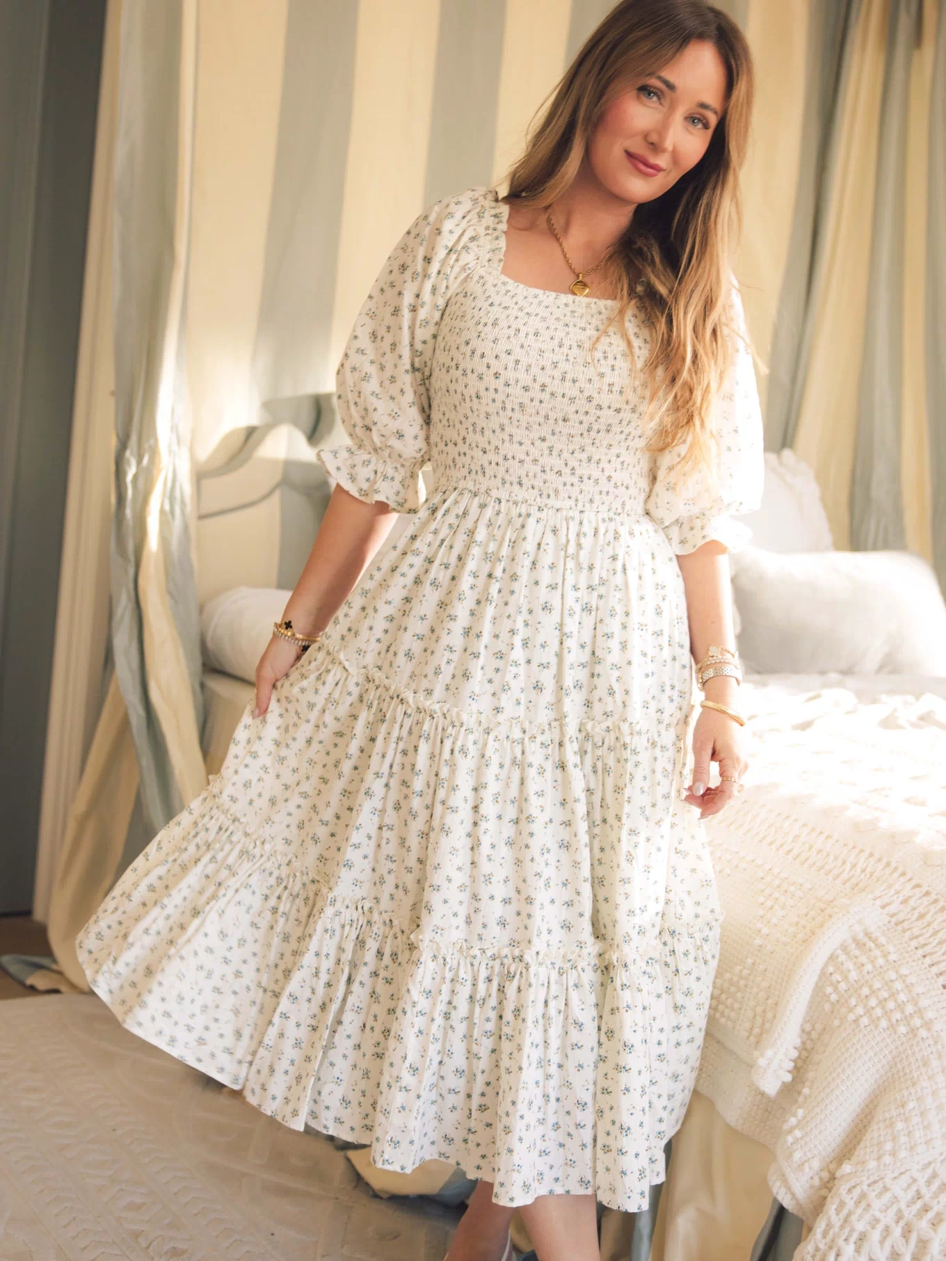 Madeline Dress in Blue
