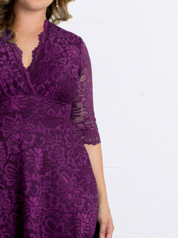 Mademoiselle Lace Cocktail Dress in Berry Bliss
