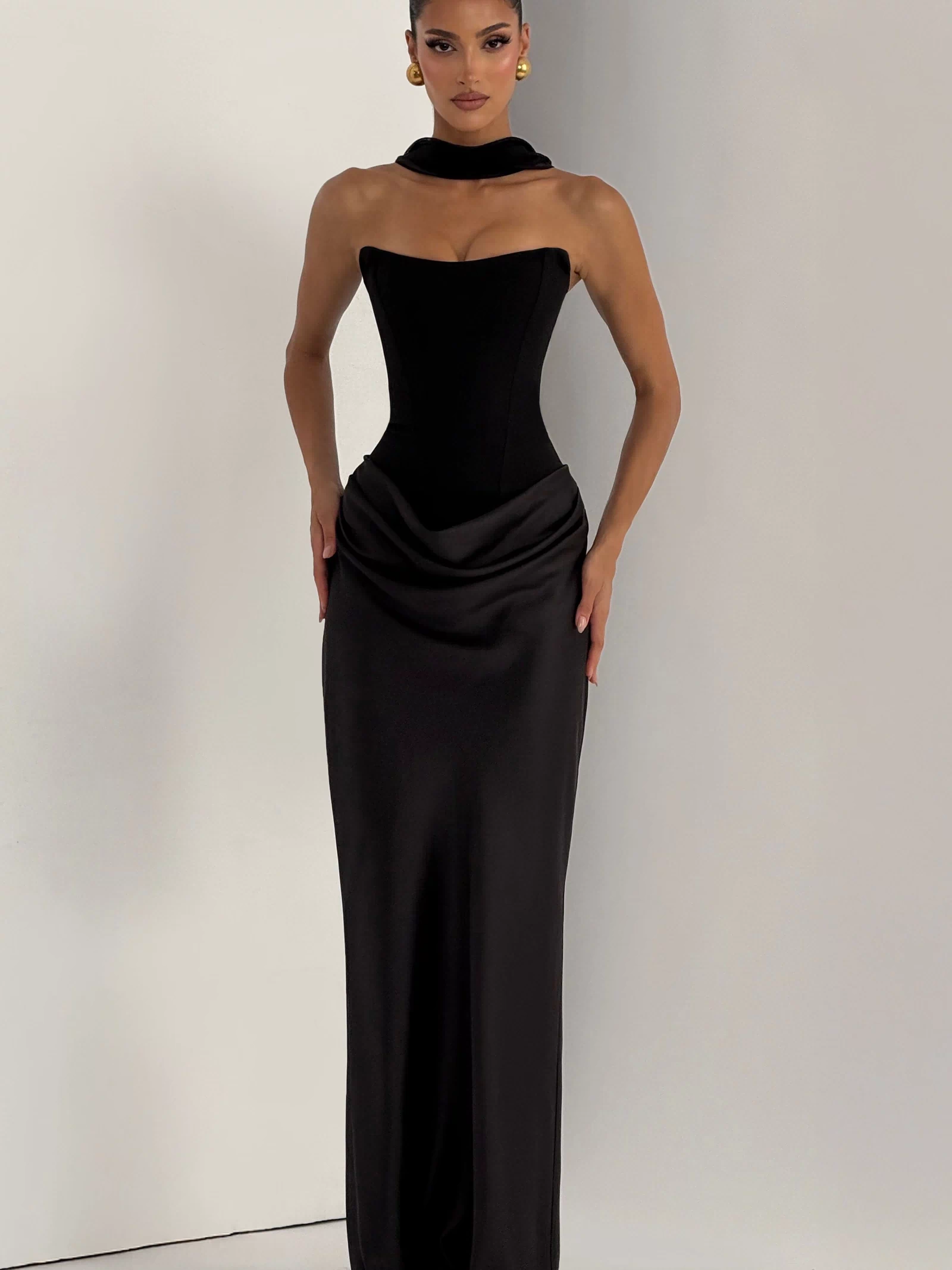 Maggie Maxi Dress - Black Dress Babyboo Fashion Premium Exclusive Design