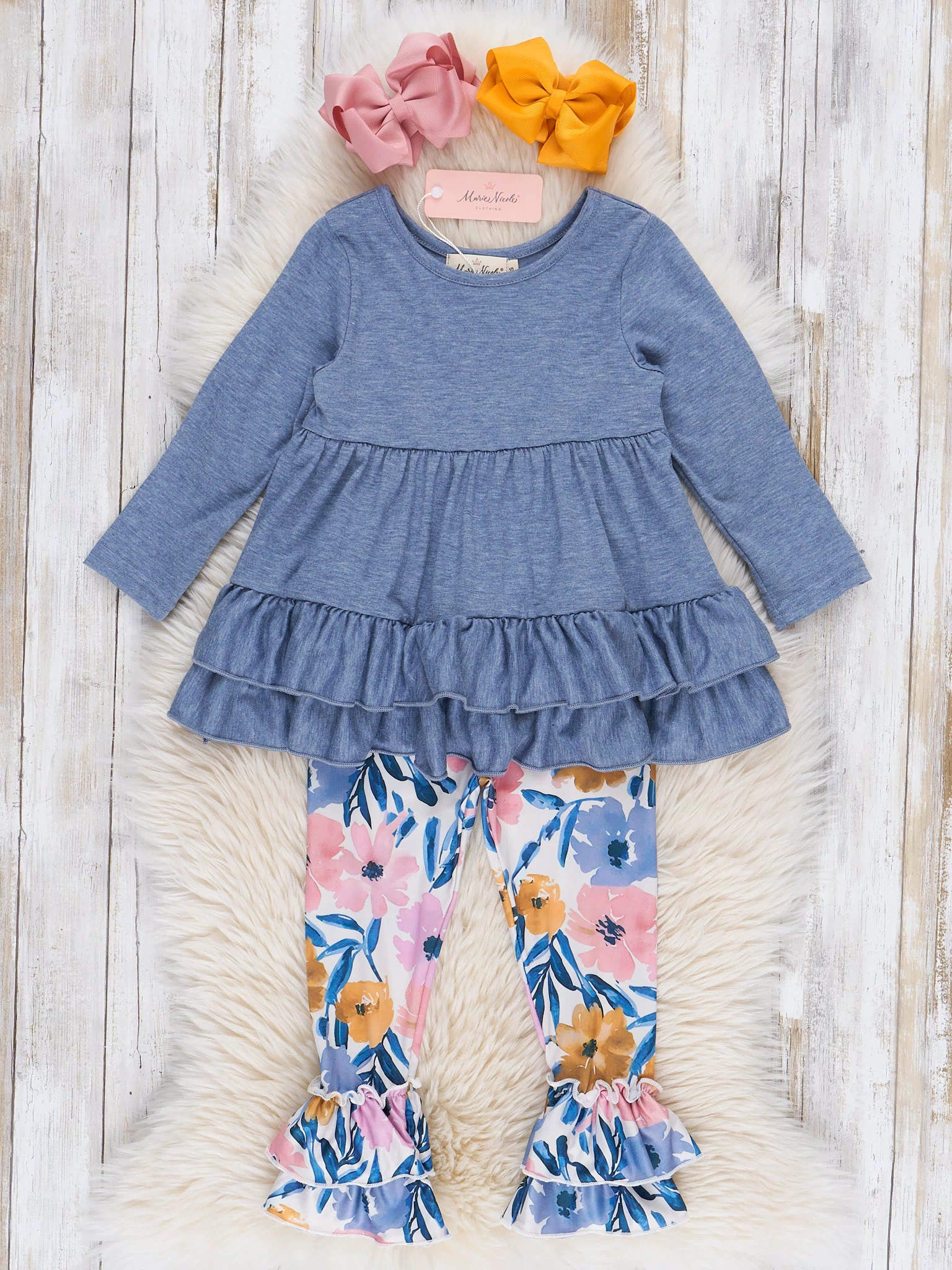 Magnolia Run Ruffle Outfit - Marie Nicole Clothing