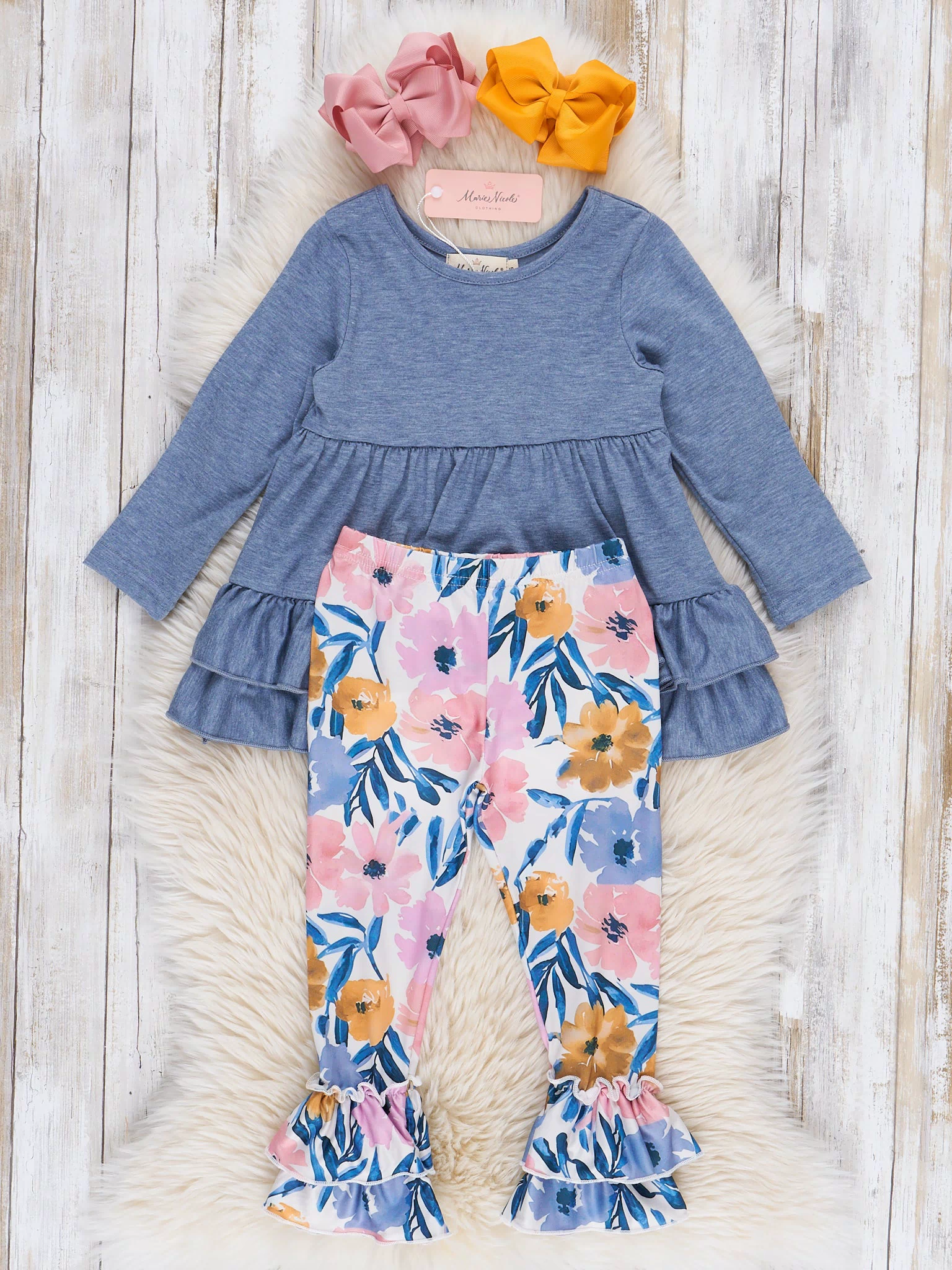 Magnolia Run Ruffle Outfit - Marie Nicole Clothing