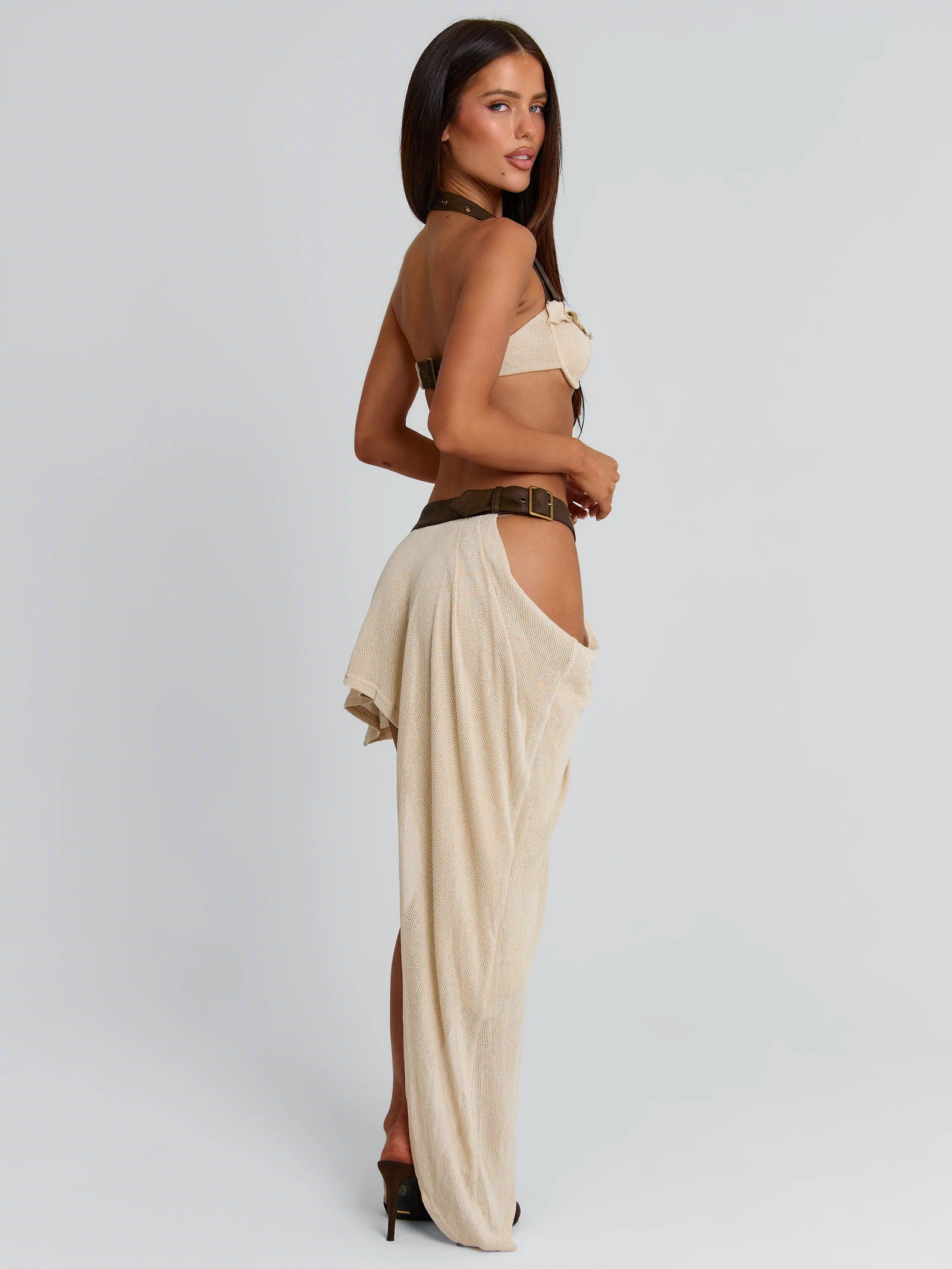 MAISIE MAXI SKIRT BEIGE Maxi Skirt 