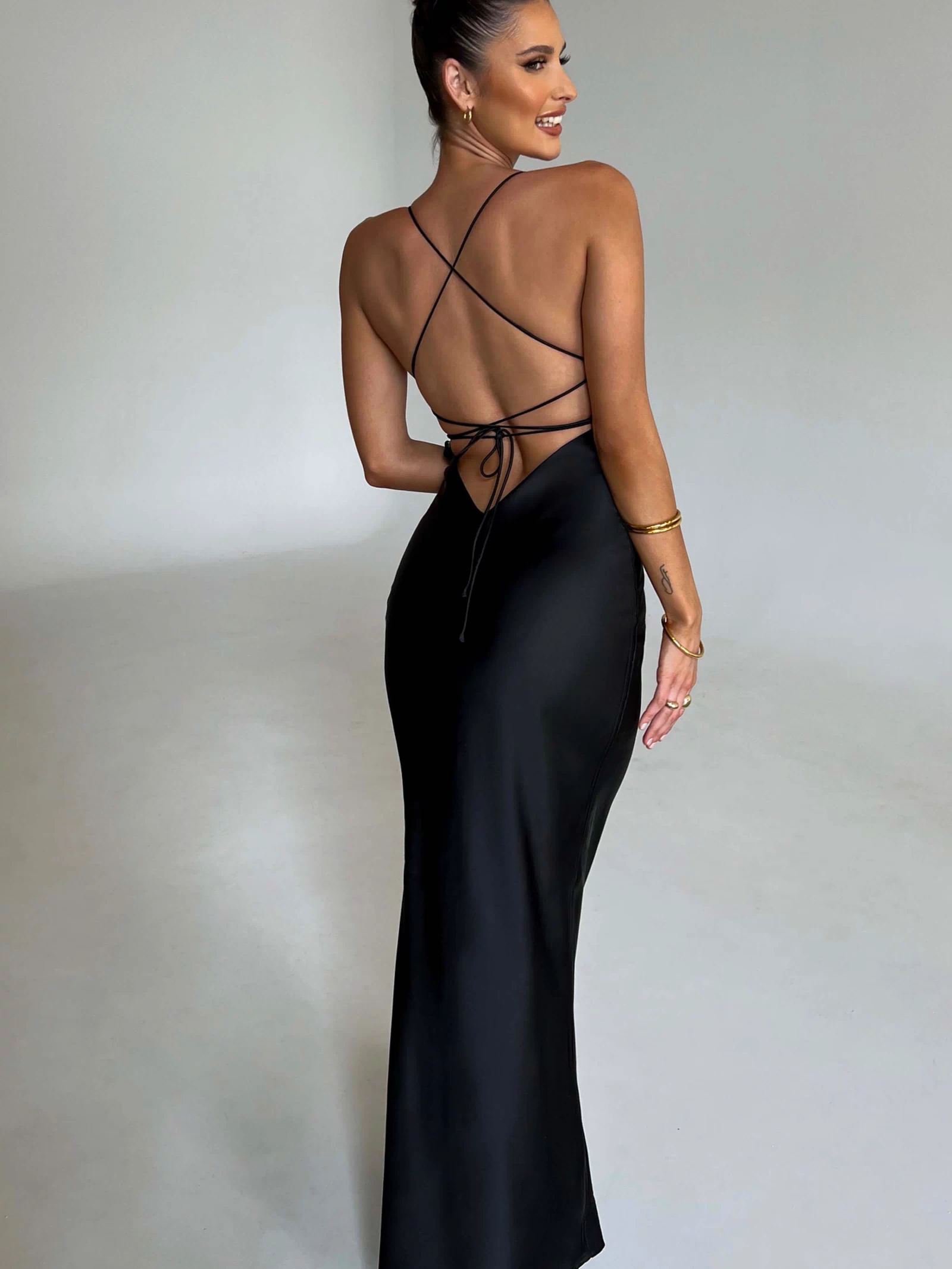 Malika Maxi Dress - Black XS Babyboo Fashion Premium Exclusive Design