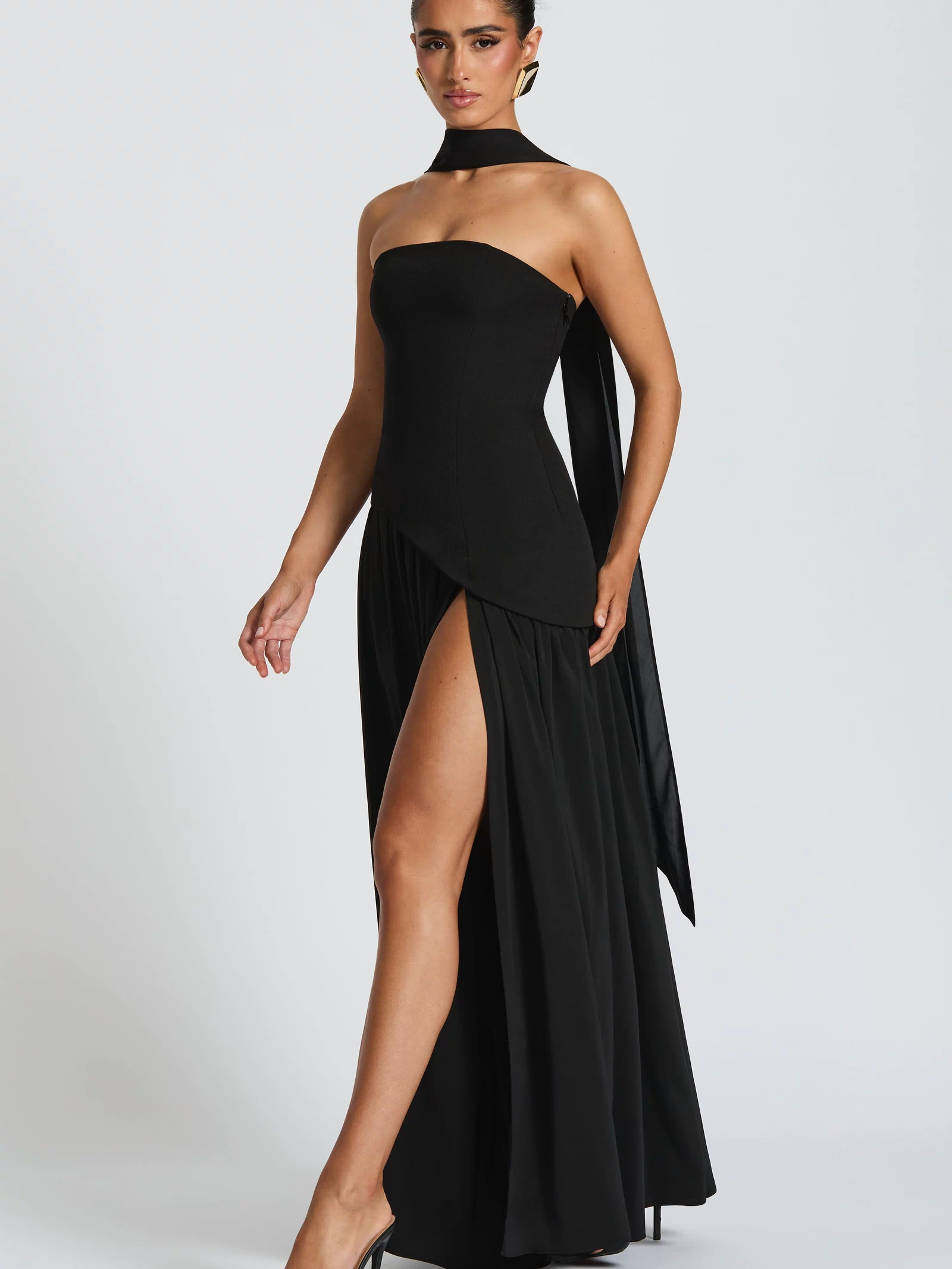 Maliyah Maxi Dress - Black Dress Babyboo Fashion Premium Exclusive Design