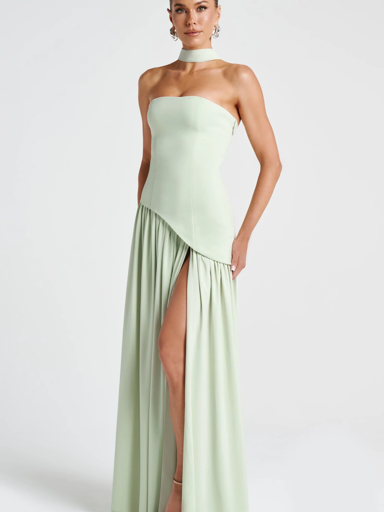 Maliyah Maxi Dress - Mint Dress Babyboo Fashion Premium Exclusive Design