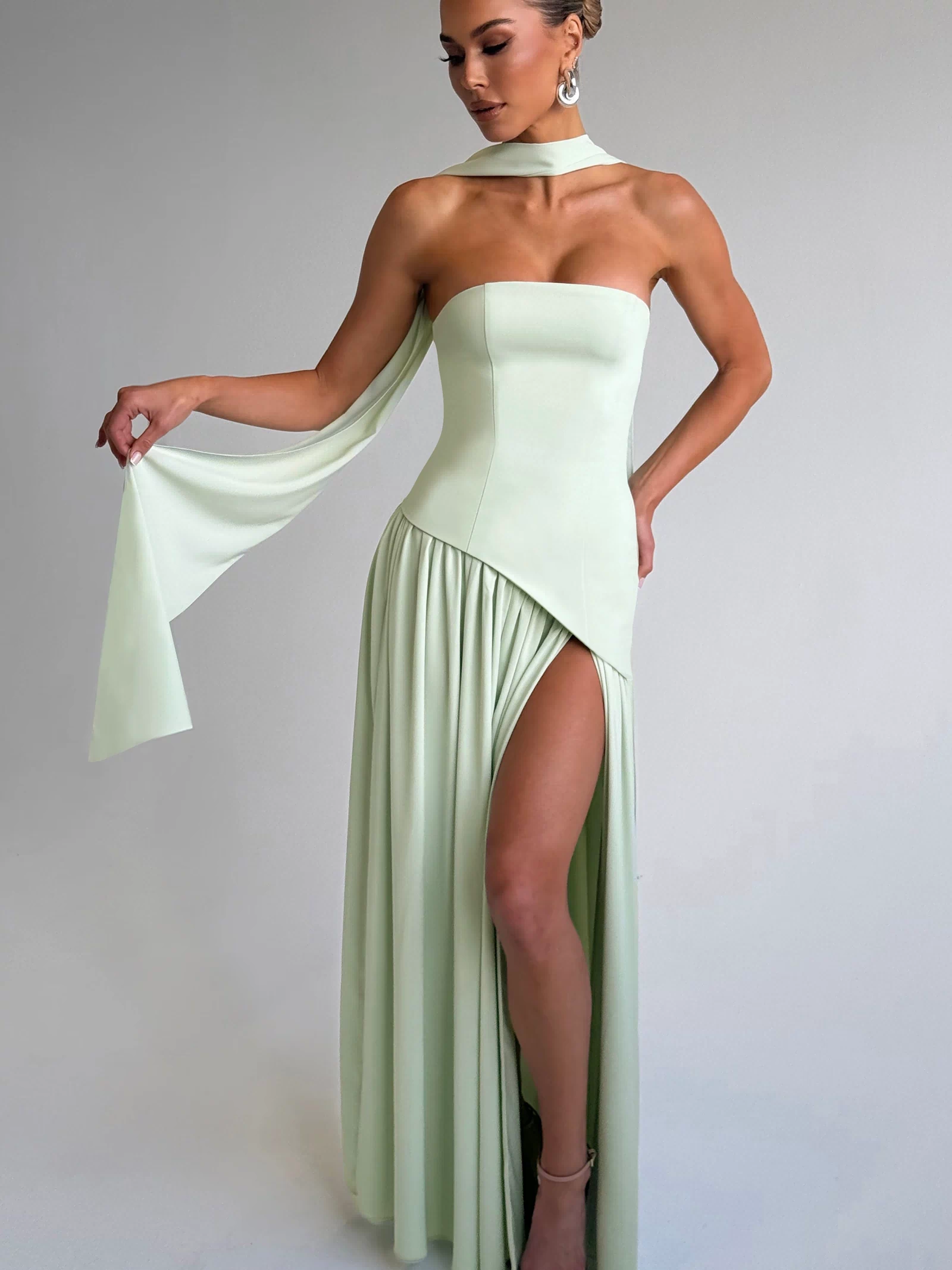 Maliyah Maxi Dress - Mint Dress Babyboo Fashion Premium Exclusive Design