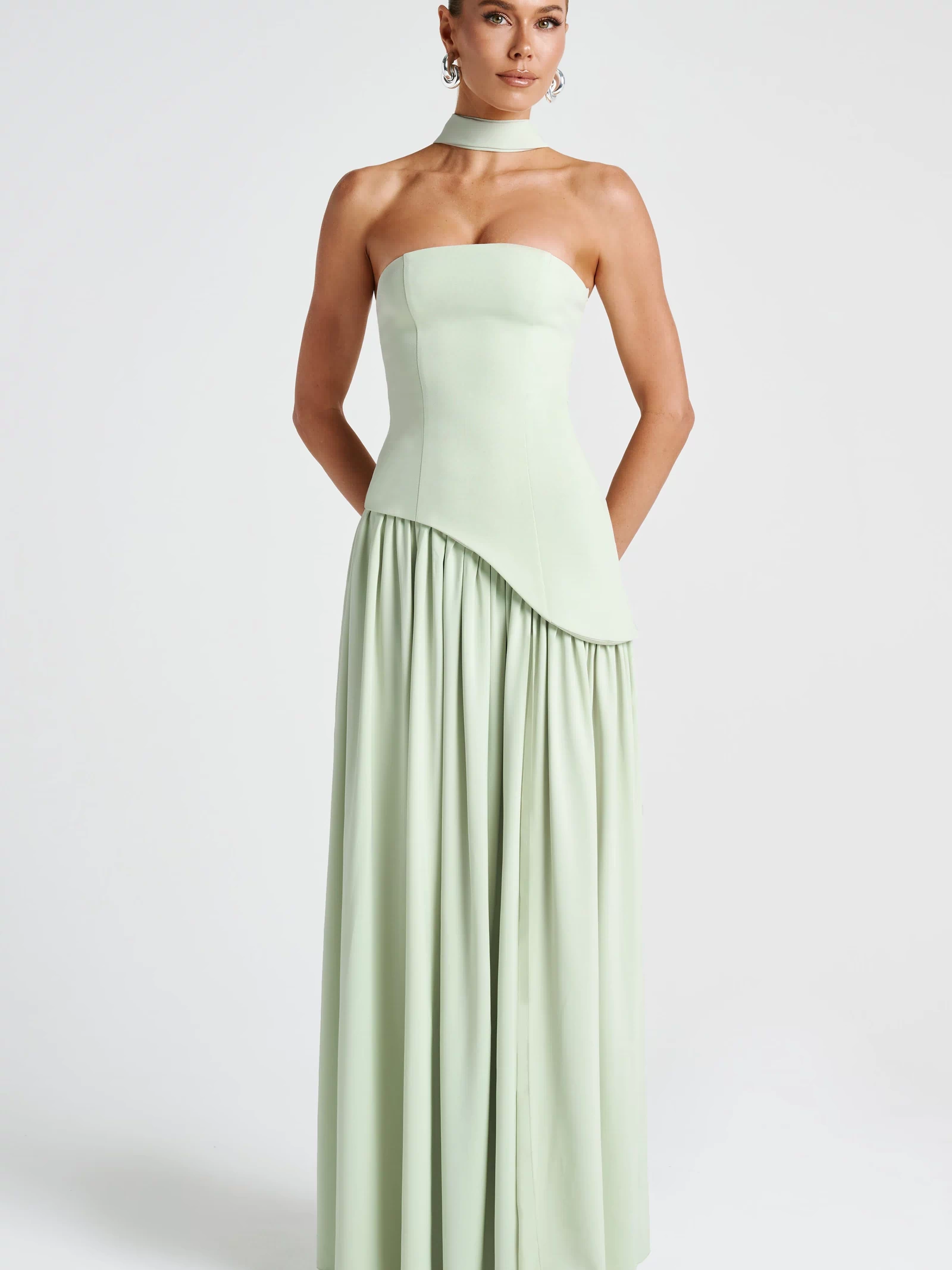 Maliyah Maxi Dress - Mint Dress Babyboo Fashion Premium Exclusive Design