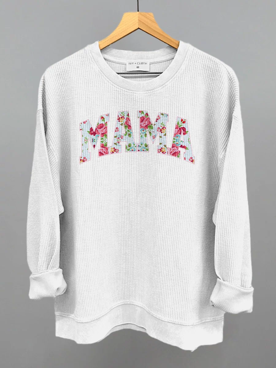 Mama (Block Letter Floral)