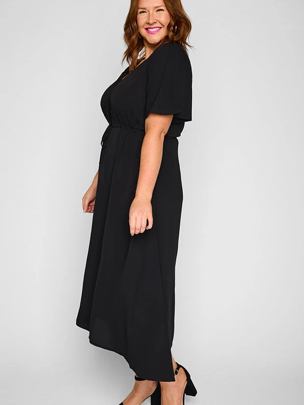 Marley Black Dress – Black midi dress