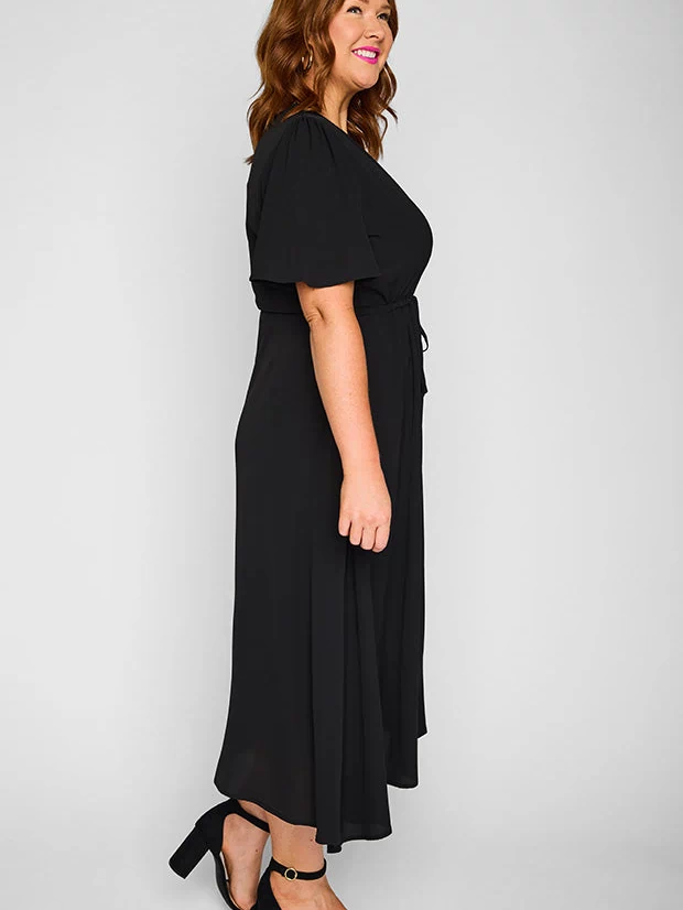 Marley Black Dress – Black midi dress