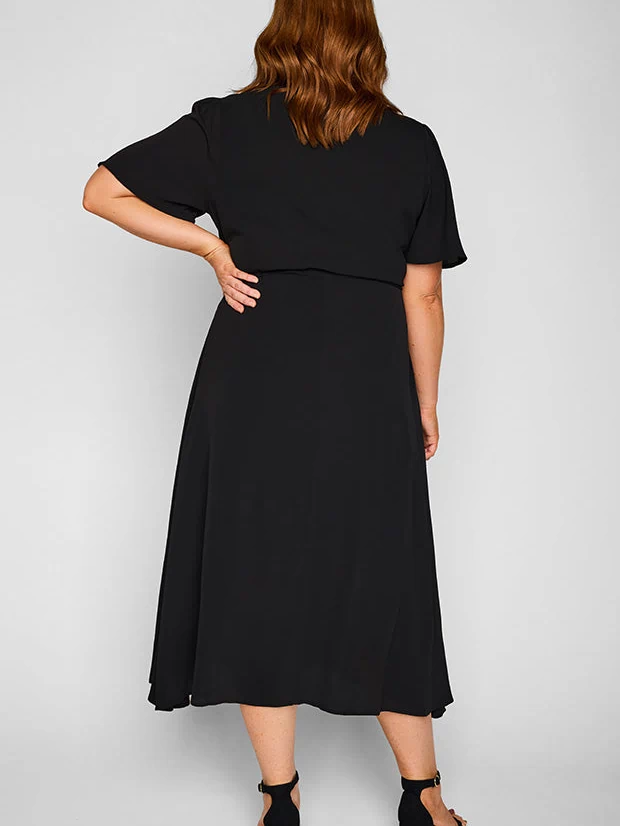 Marley Black Dress – Black midi dress