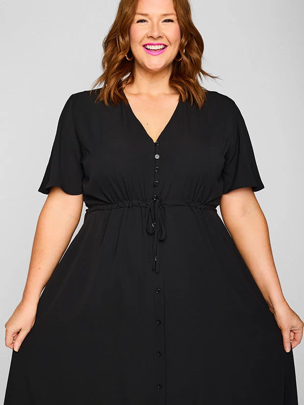 Marley Black Dress – Black midi dress