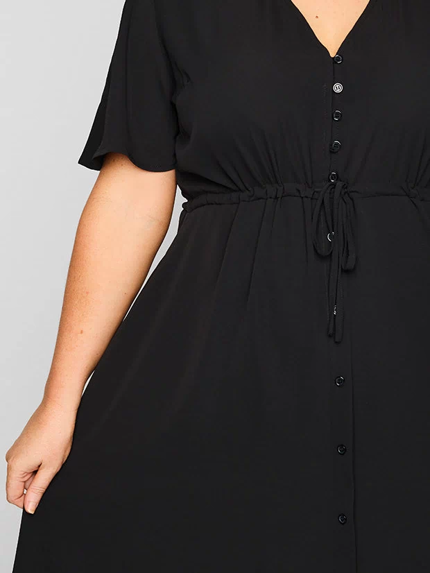 Marley Black Dress – Black midi dress