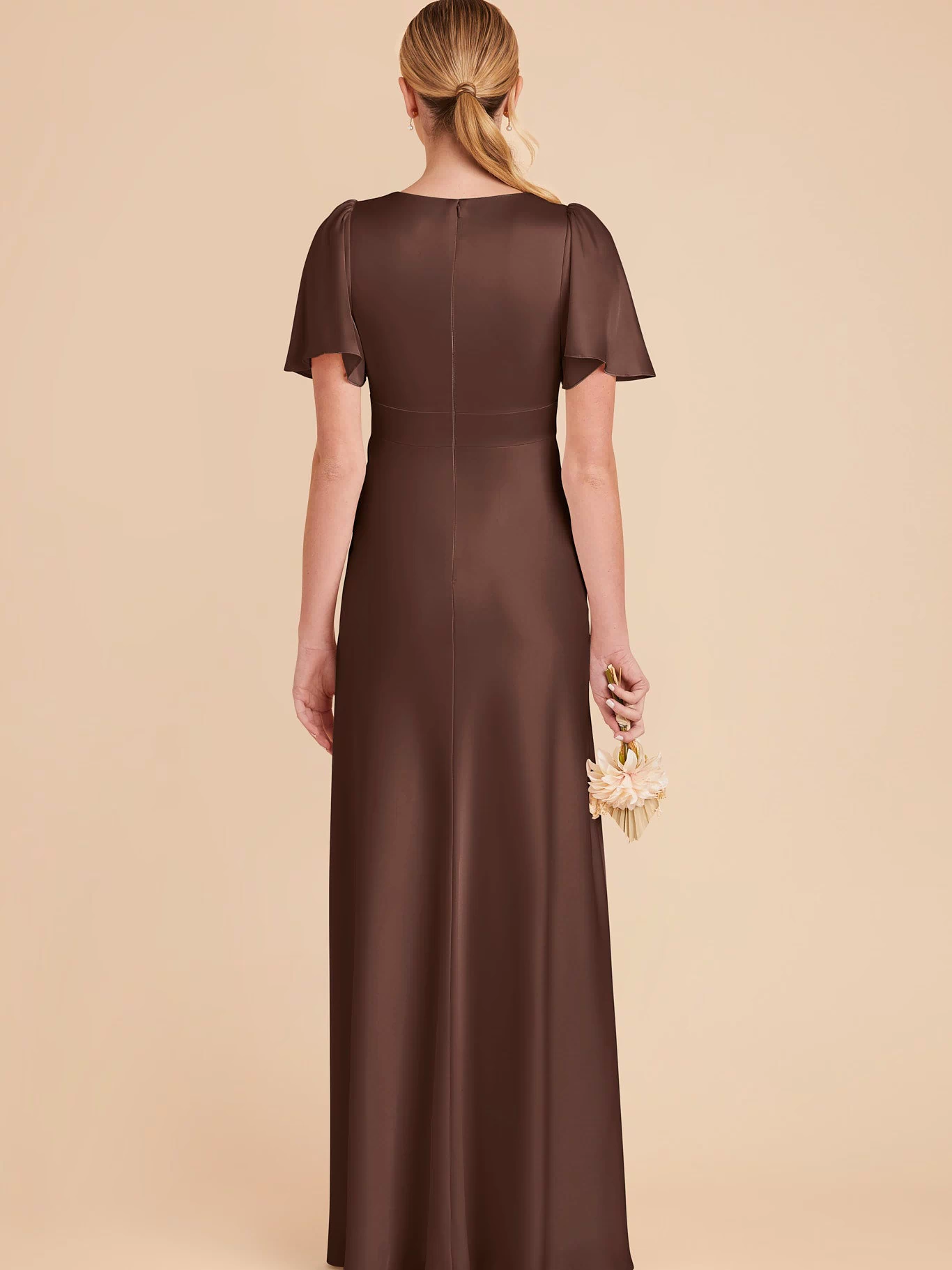 Marni Matte Satin Dress - Chocolate Brown XXL / CHOCOLATE BROWN / Rush Production