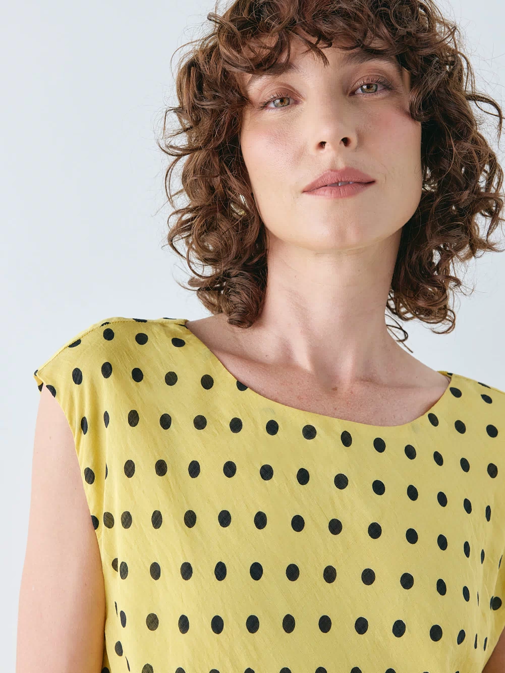 Martina Maxi Dress Yellow Polka Dot