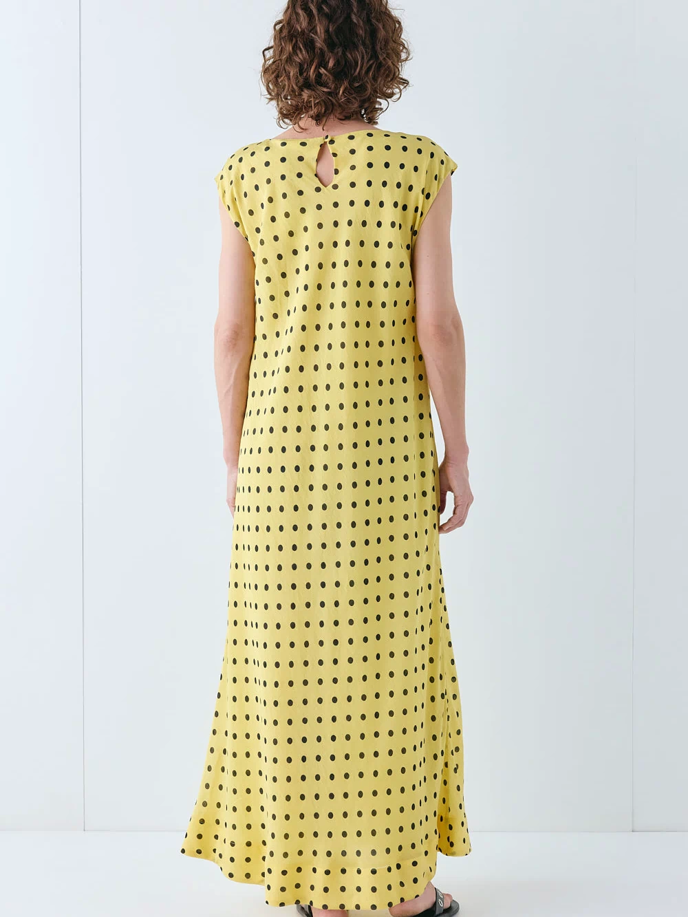 Martina Maxi Dress Yellow Polka Dot