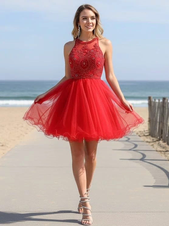 May Queen Red Short Dress