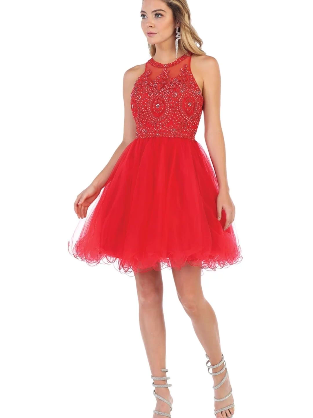 Short Party Dress - Red / 2