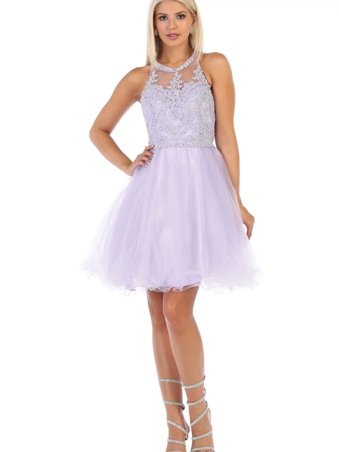 Short Party Dress - Lilac / 4