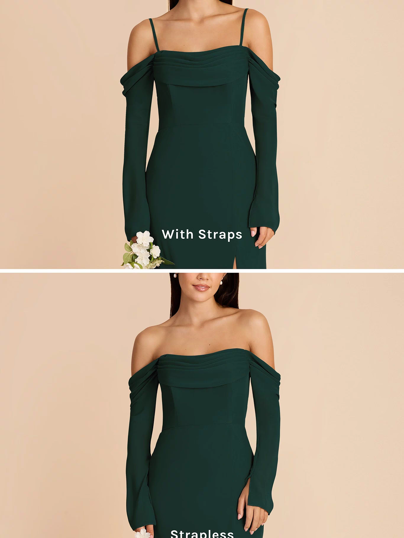 Maya Chiffon Dress - Emerald XXL / EMERALD / Rush Production