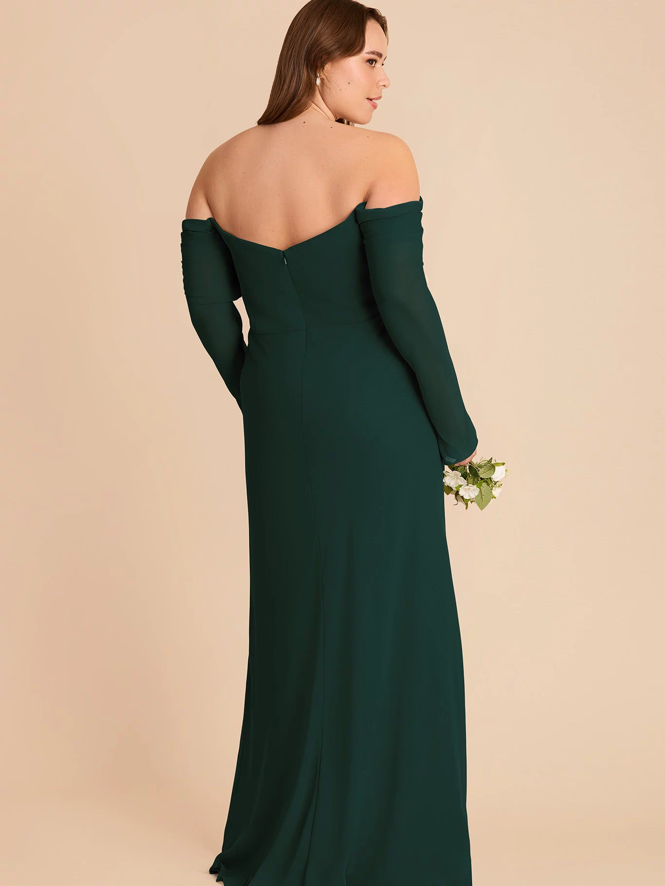 Maya Chiffon Dress - Emerald 3X / EMERALD / Rush Production