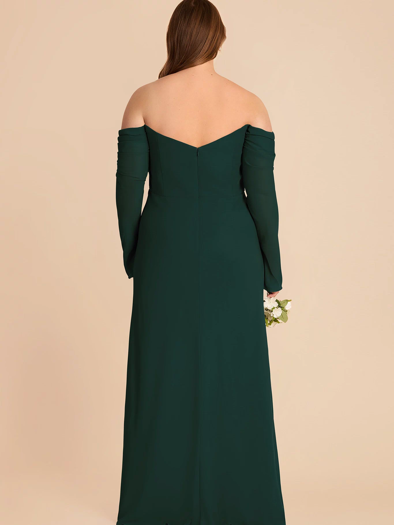 Maya Chiffon Dress - Emerald 3X / EMERALD / Rush Production