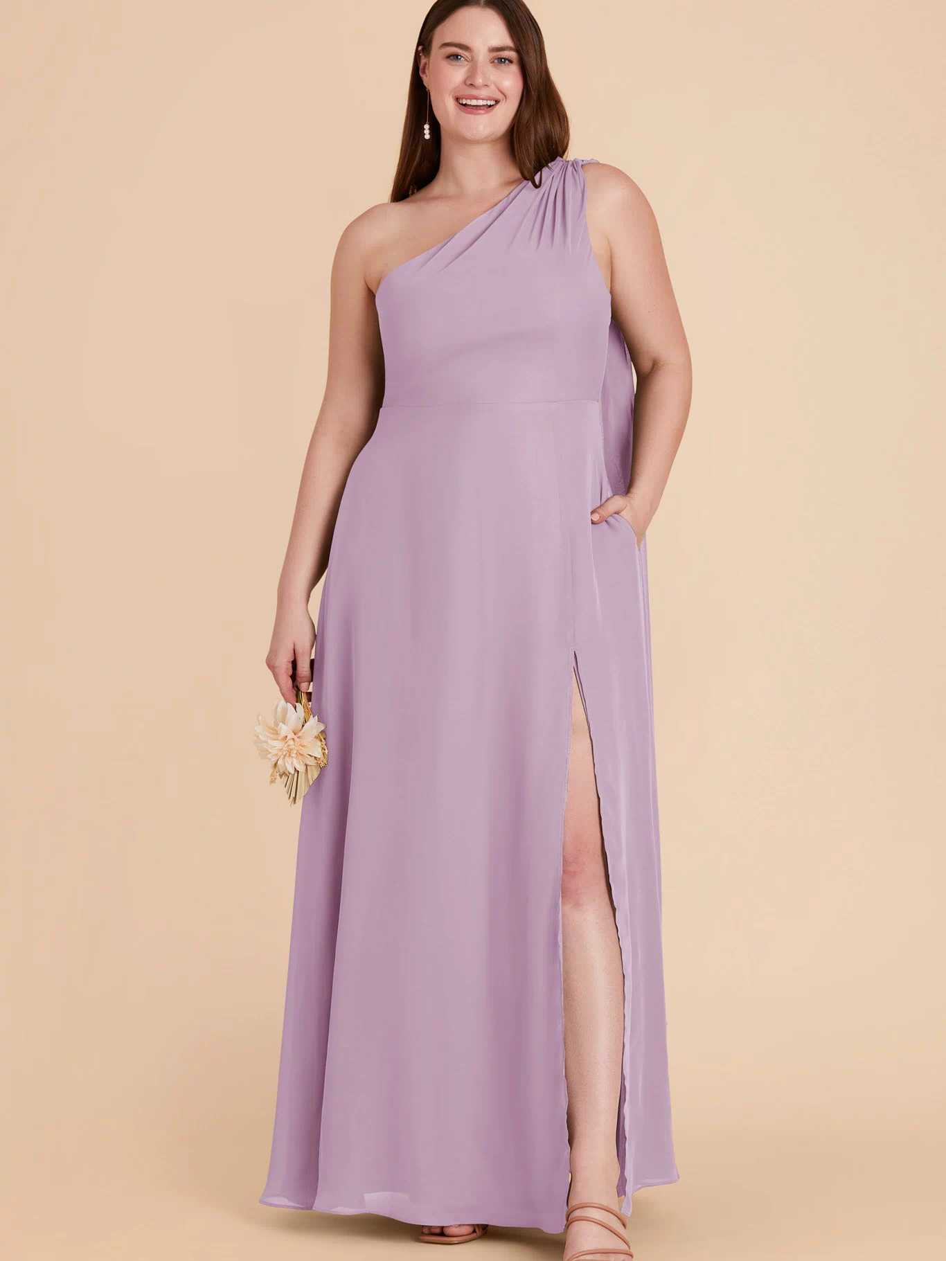 Lavender Melissa Chiffon Dress by Birdy Grey